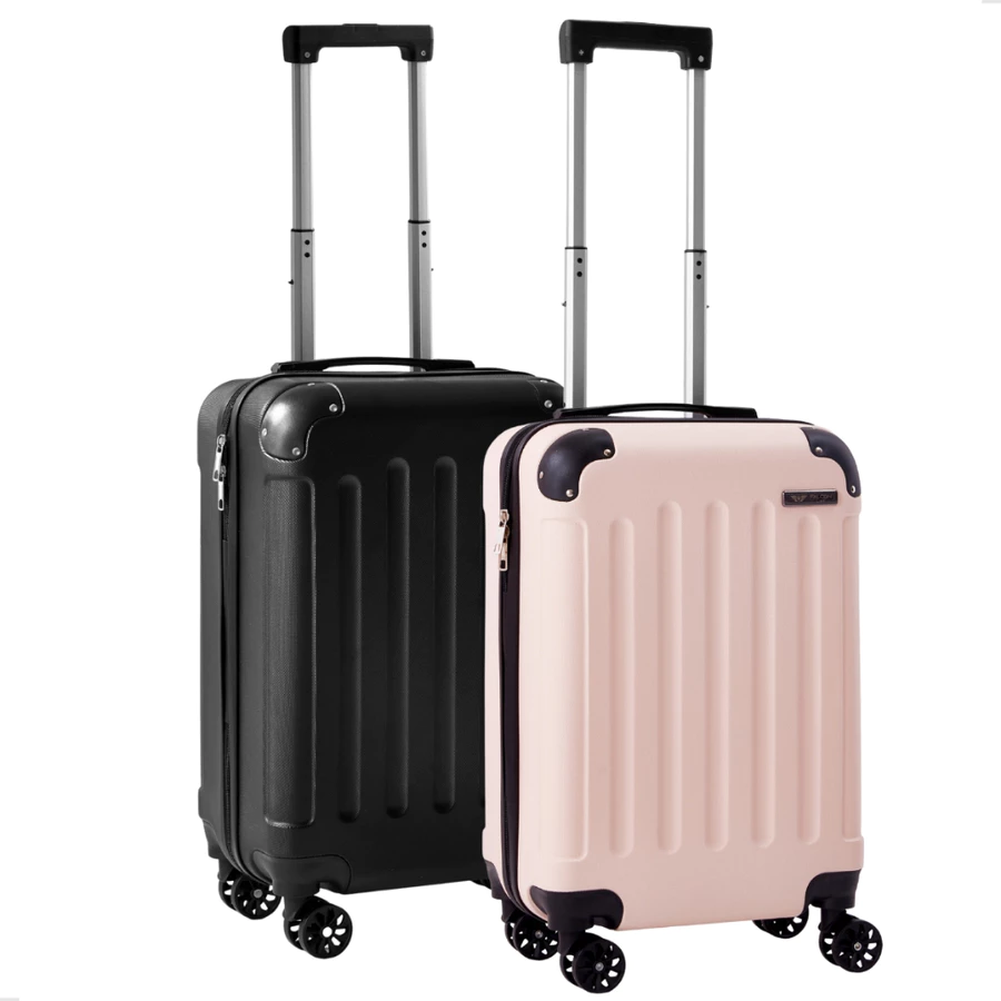 Kit Casal 2 Malas de Viagem de Bordo de Mão ANAC 10kg Giratórias Dubai